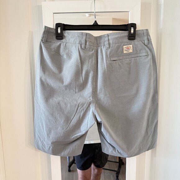 Faherty All Day Shorts Light Gray Size 32 - Picture 3 of 4